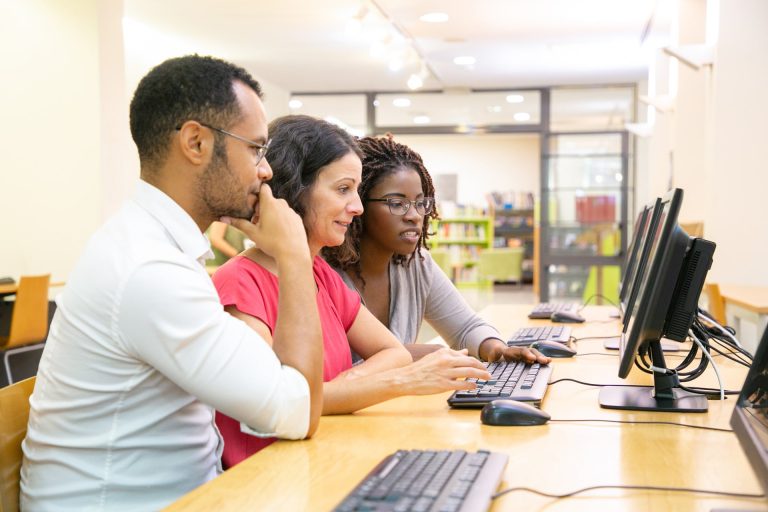 Adult student studying French for TCF Canada immigration exam with a weekly schedule.